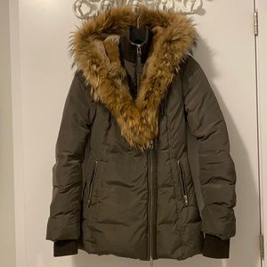 XXS Mackage jacket with fur trim and hood ("ADALI" JACKET)